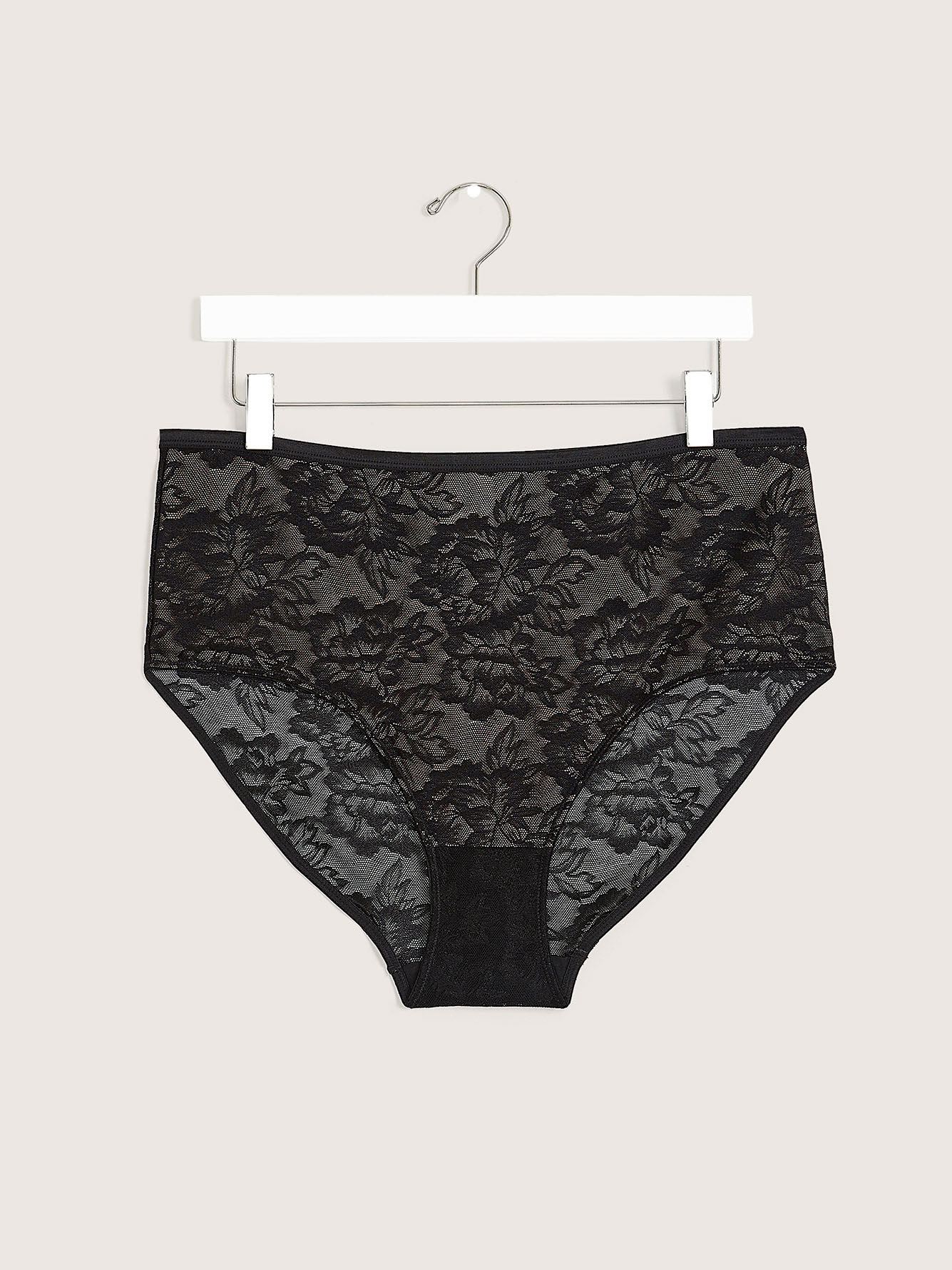 Full Lace Brief With Elastic Waist - Déesse Collection