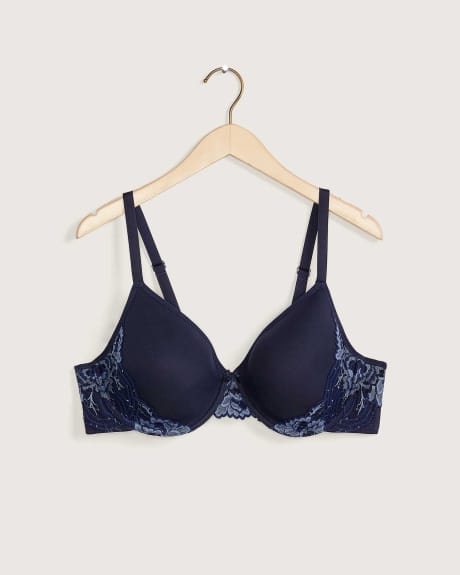 Mesh Spacer Bra With Lace Details - Déesse Collection