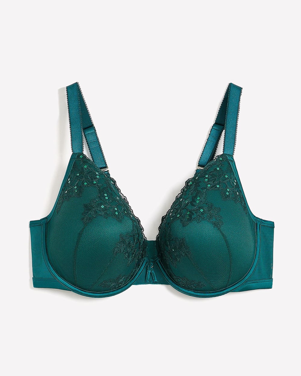 NWT Spree Intimates Tinkerbell Green Lace Everyday Comfort Push Up Bra Size  42D - $23 - From Megan