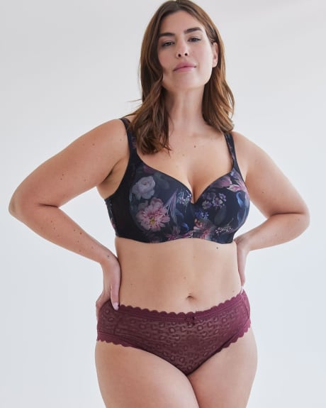High-Cut Full Lace Brief with Bow - Déesse Collection