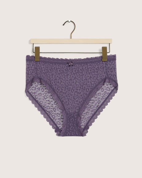 Solid Lace High-Cut Brief - Déesse Collection