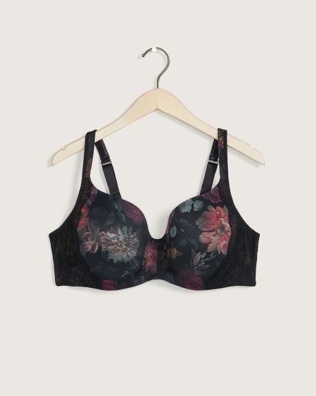 Floral Padded Underwire T-Shirt Bra - Déesse Collection