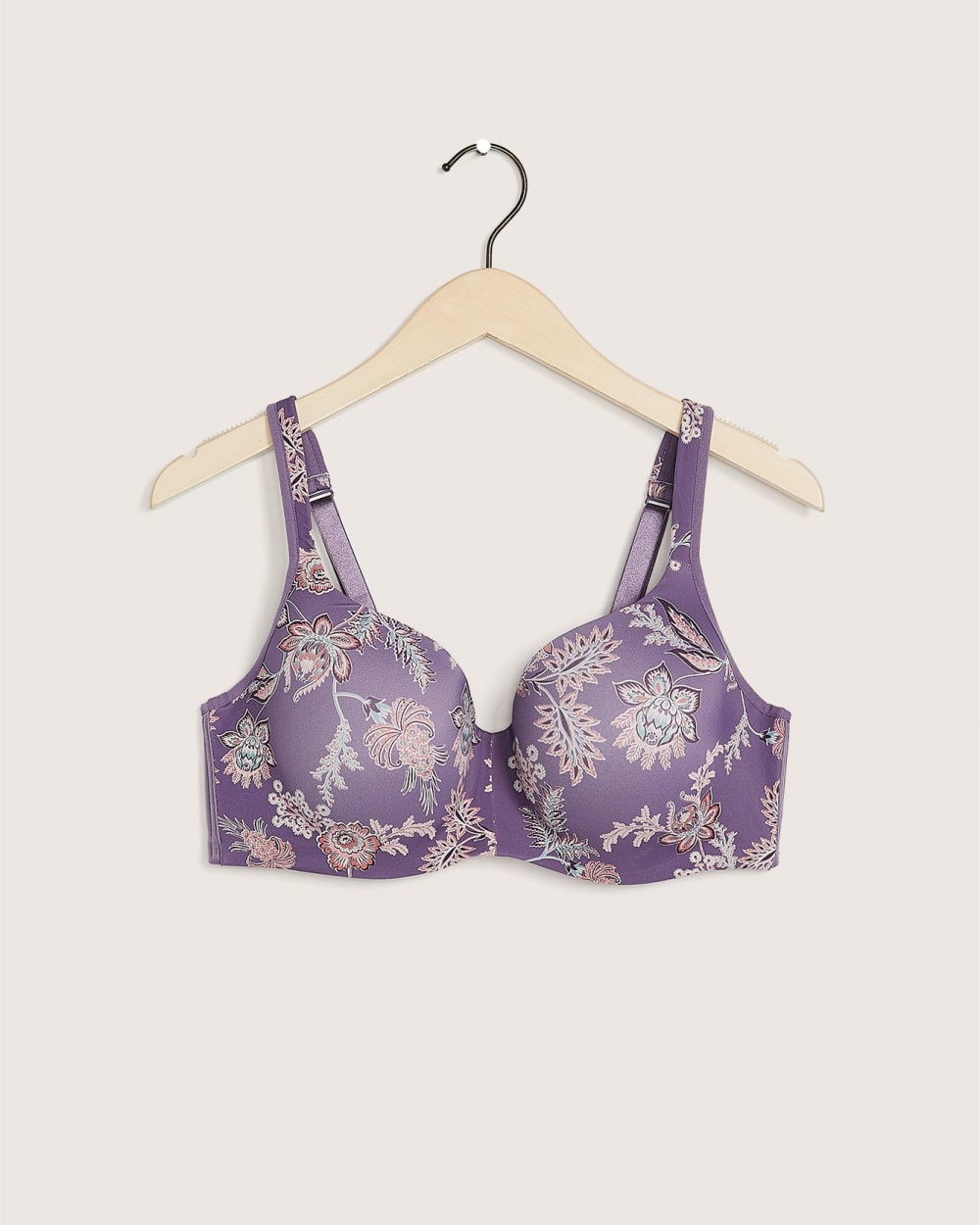 Underwire T-Shirt Bra with All-Over Floral Print - Déesse Collection