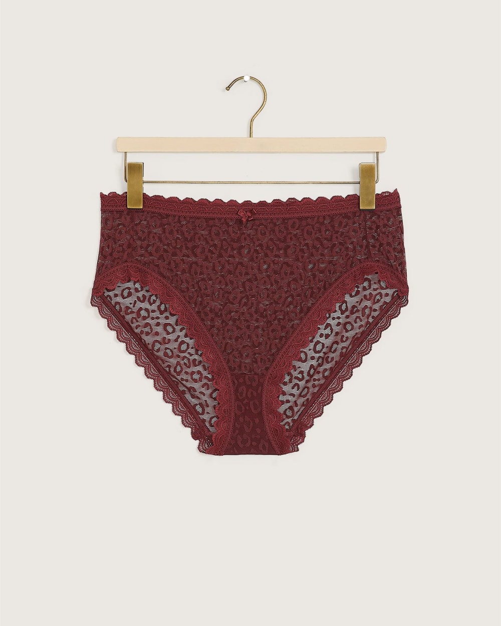 High-Cut Full Lace Brief with Bow - Déesse Collection