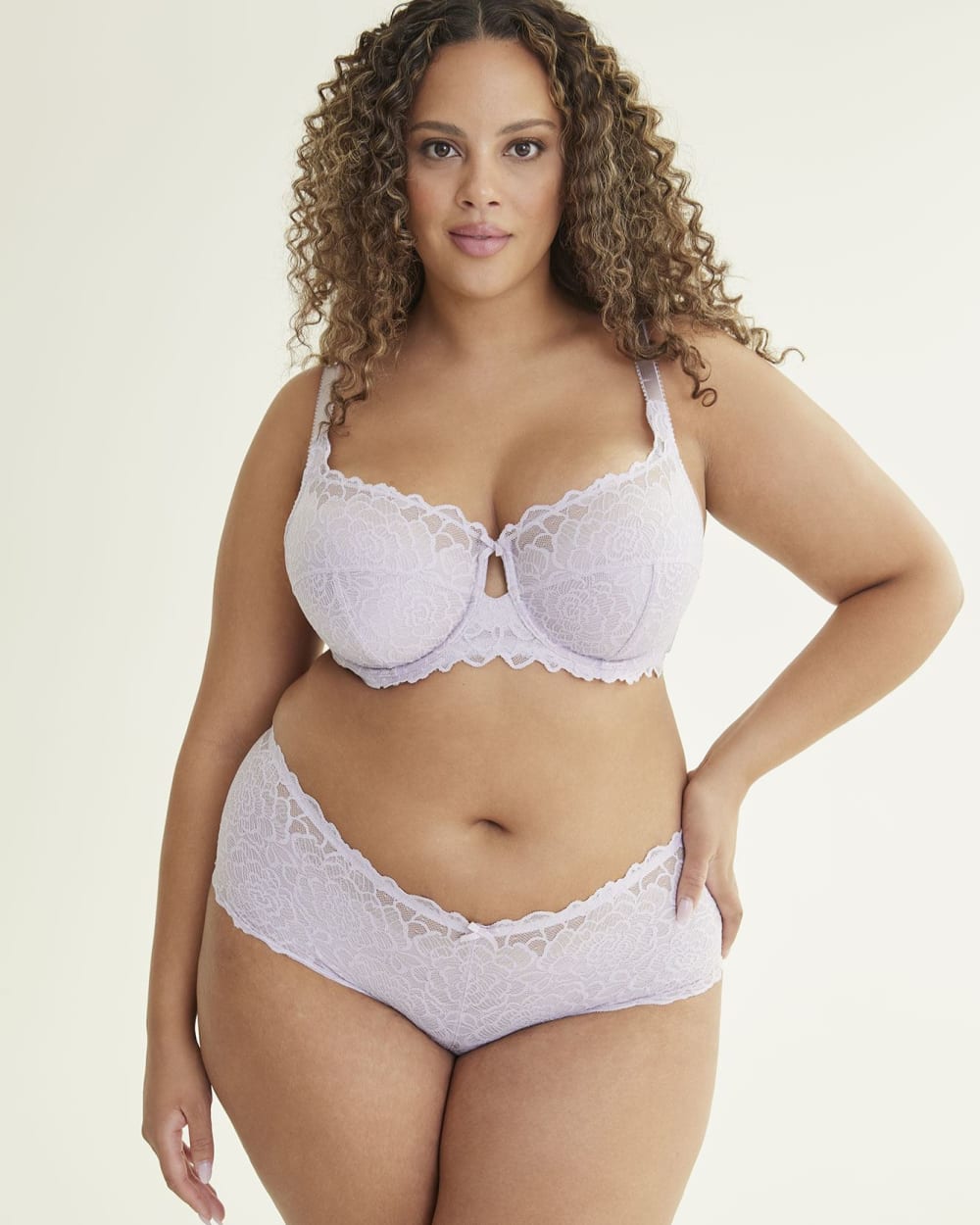 Bra with Lace Detail, for Maternity & Nursing - white light solid