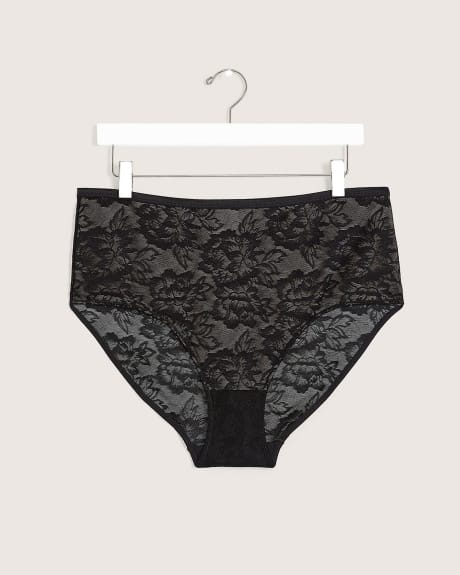Full Lace Brief With Elastic Waist - Déesse Collection