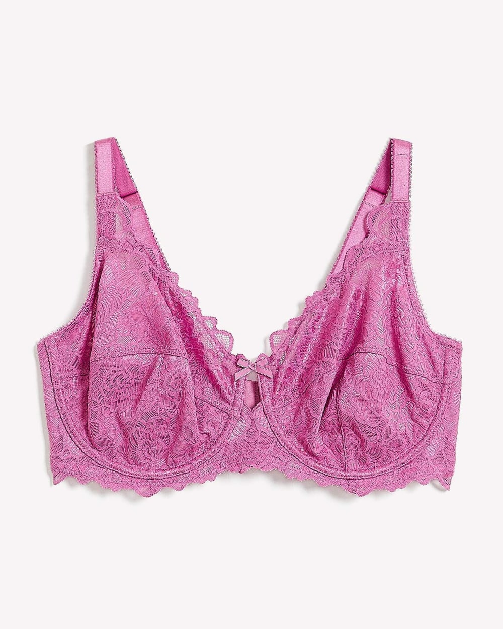 Figleaves Pulse Bra Fuchsia Pink Lace Size 36DD Underwired Padded Plunge  183103