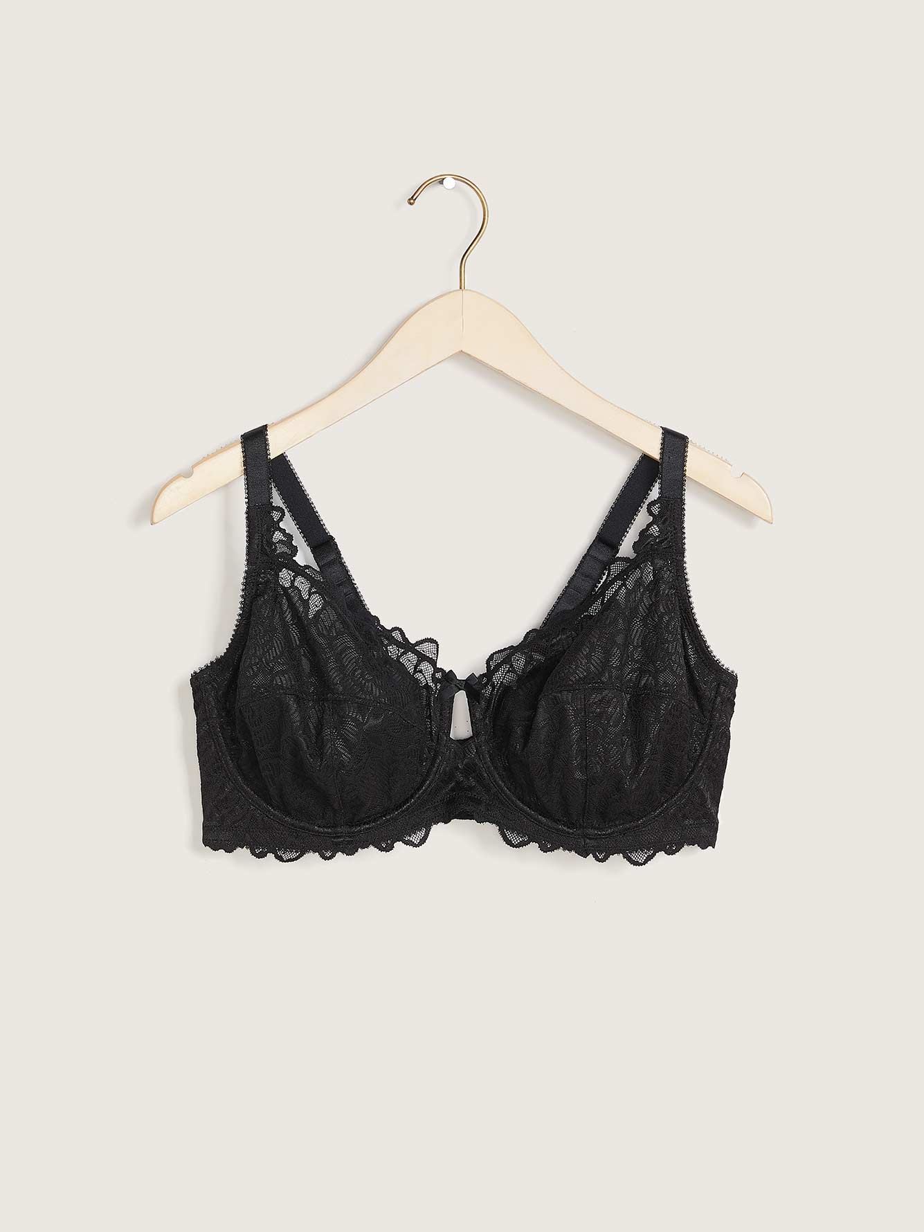 Underwire Unlined Bra with Embroidery - Déesse Collection