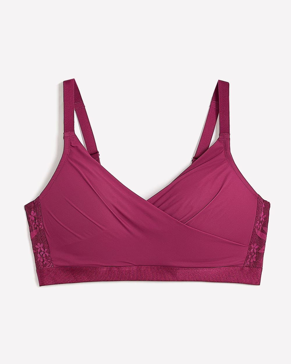 Padded Wireless Lounge Bra with Lace Wings - Déesse Collection