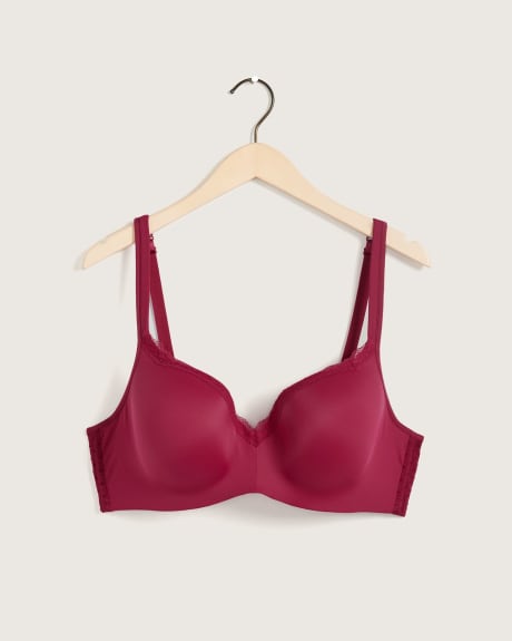 Underwire T-Shirt Bra with Dot Mesh Wings - Déesse Collection