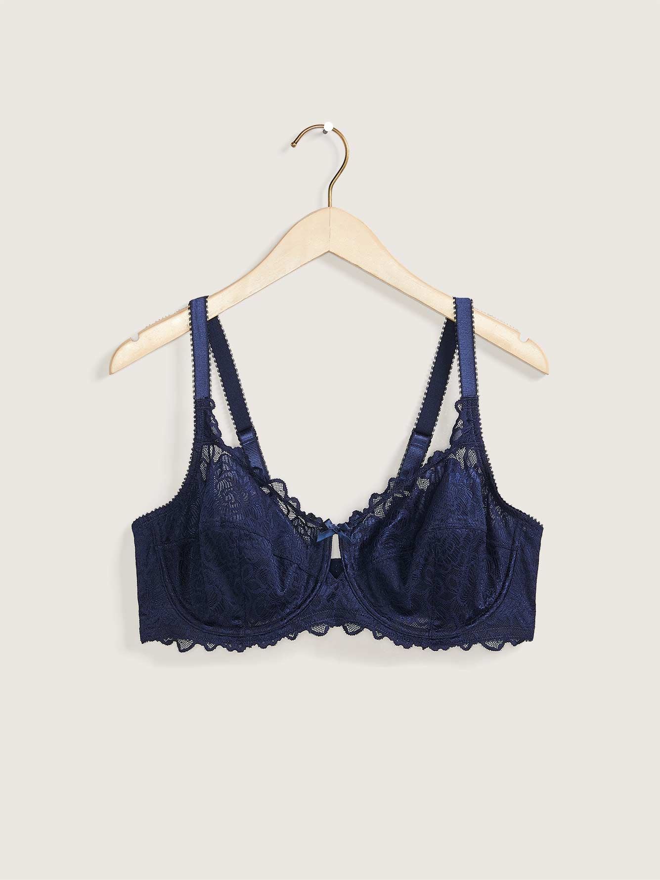 Unlined All-Over Lace Bra, G-H Cups - Déesse Collection