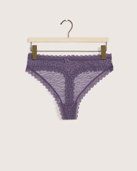 Solid Lace Thong - Déesse Collection