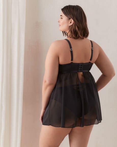 Boudoir All-Over Mesh Babydoll - Déesse Collection