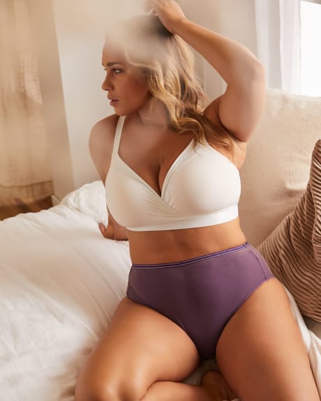 High-Cut Jersey Panty With Lurex - Déesse Collection