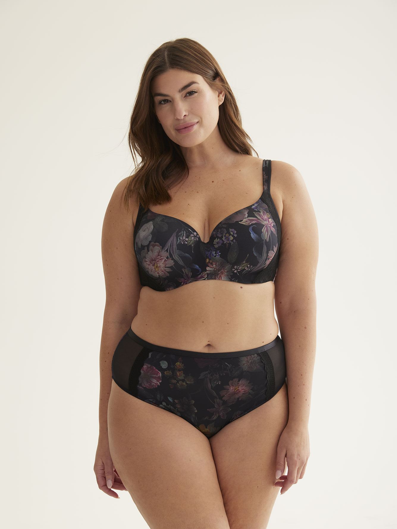 Floral Padded Underwire T-Shirt Bra - Déesse Collection
