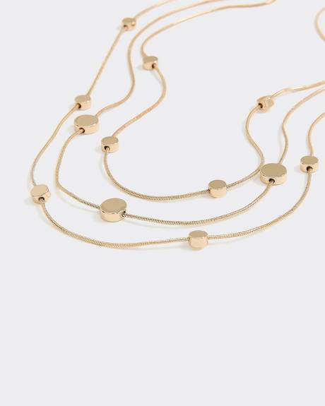 Three-Layer Beaded Necklace