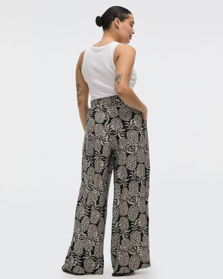 Pantalon &agrave; jambe large - Petite