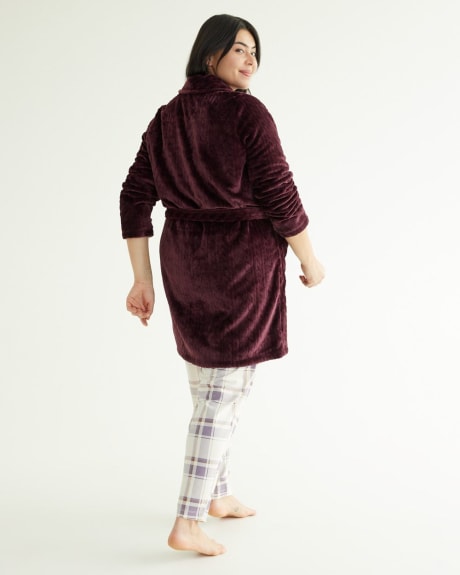 Long-Sleeve Plush Robe