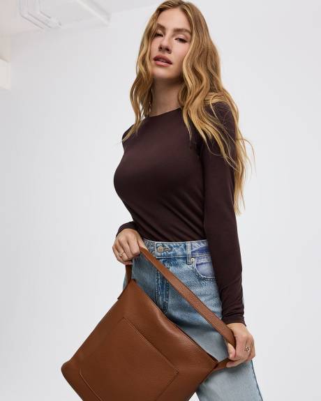 Haut à manches longues et col bateau