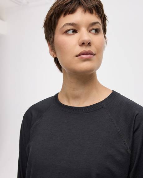 Pull à manches longues et col rond - Dry-Lux (MD) Hyba Essentiels