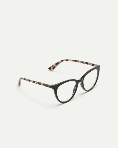 Cat Eye Glasses with Blue Filter Lenses