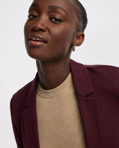 Veston ajusté en tricot à un bouton - Le Stretch Moderne (MD)