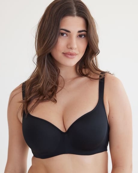  Womens Minimizer Bra Plus Size Unlined Full Coverage Smooth  Underwire Support Thyme 44C