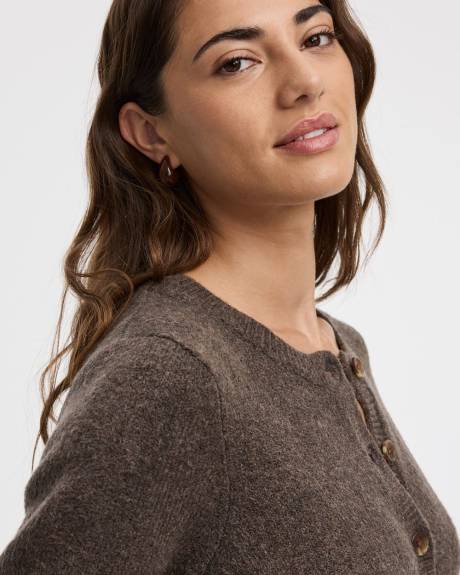 Cardigan DouceMaille à manches longues et col rond