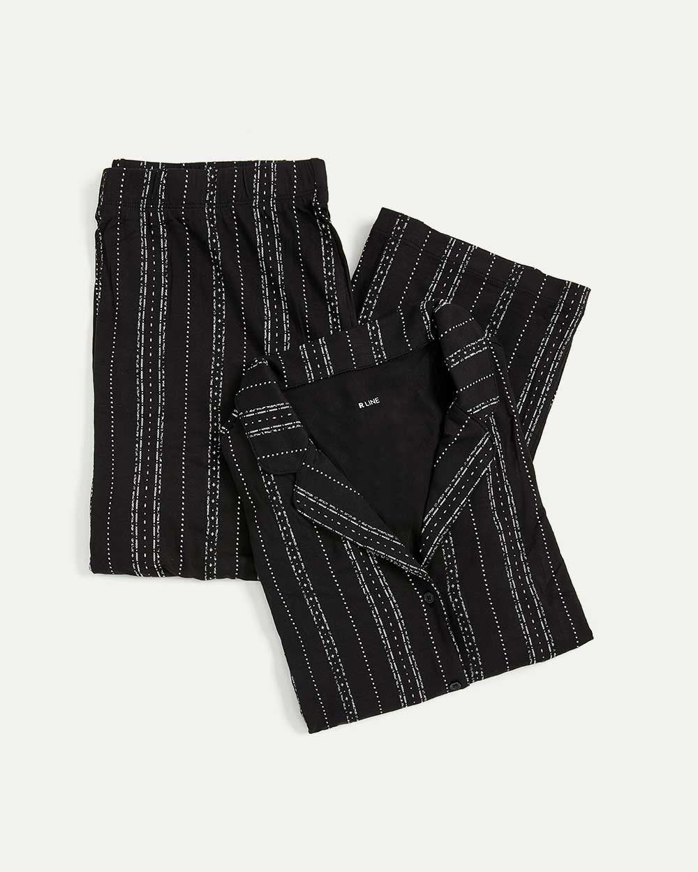Button Down Shirt & Pant Pyjama Set