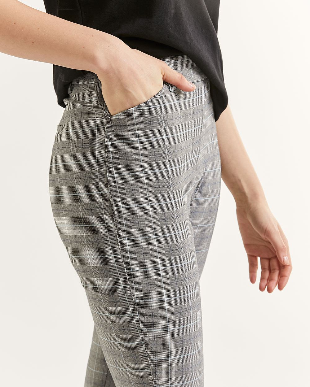 Ankle Pull On Plaid Pants The Iconic - Petite