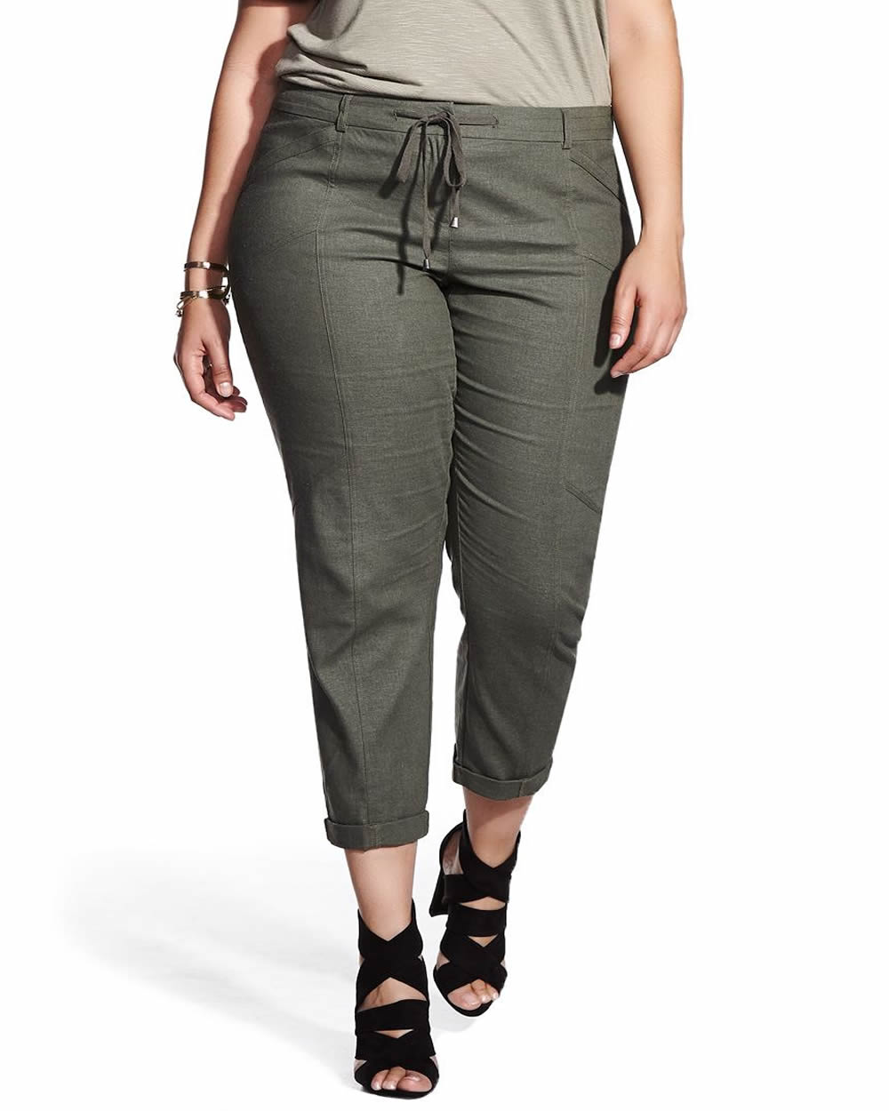 Plus Size Linen Cropped Pants | Plus Sizes | Reitmans