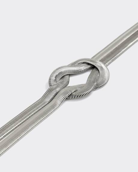 Chain Belt with Knot