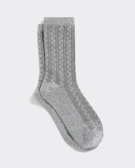 Bas classiques en mailles pointelle