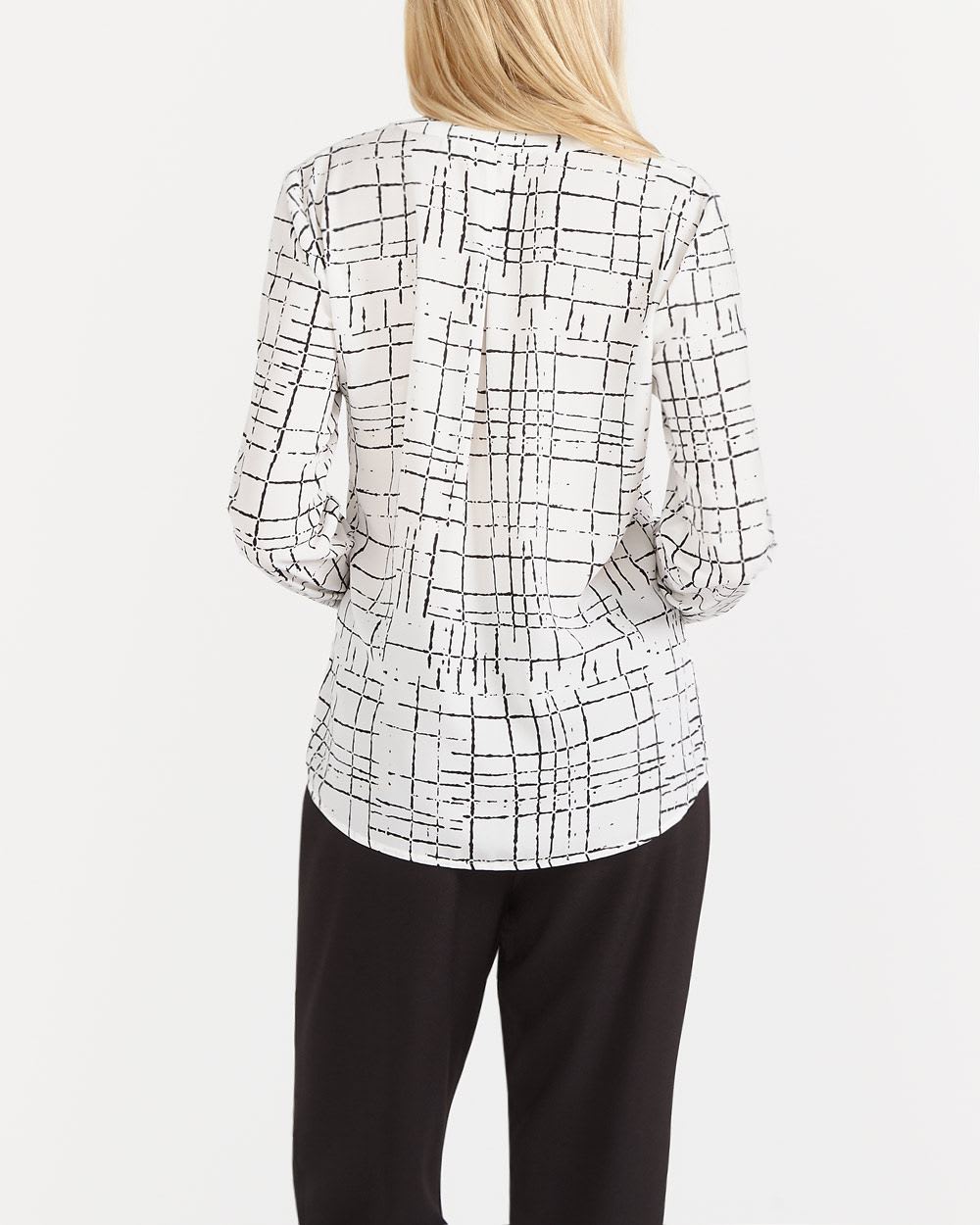 Long Sleeve Printed Blouse Women Reitmans
