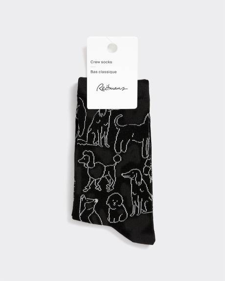 Bas classiques avec chiens