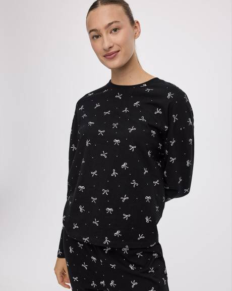 Long-Sleeve Top and Jogger Cotton Pyjama Set