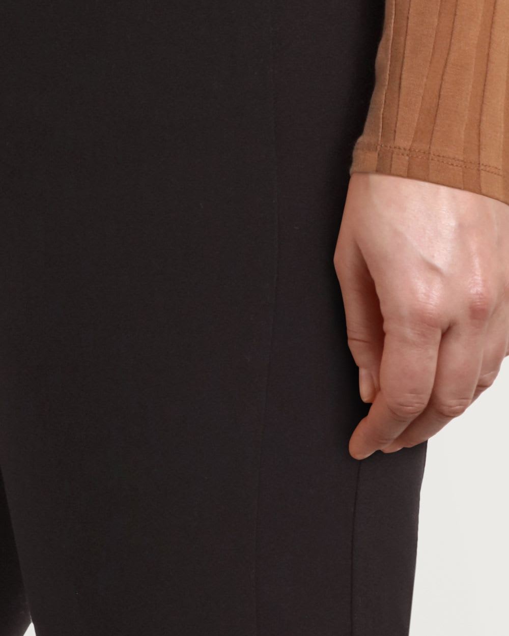 Pantalon droit avec insertions élastiques – Petite