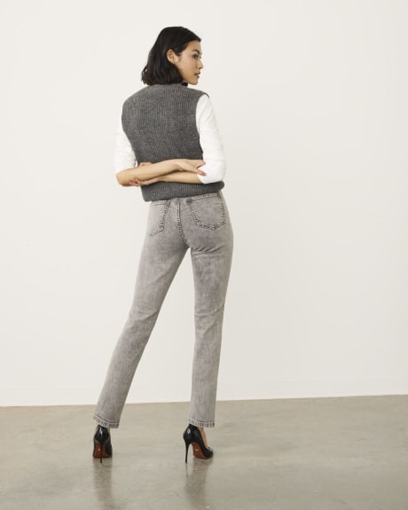 High-Rise Grey Wash Jean with Slim Leg, The Vintage