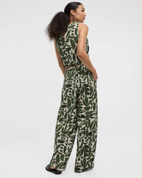 Wide-Leg High-Rise Pull-On Pant - Tall