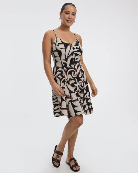 Sleeveless Buttoned-Down Dress