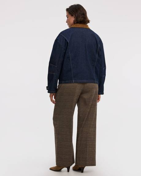 Veste style grange en denim