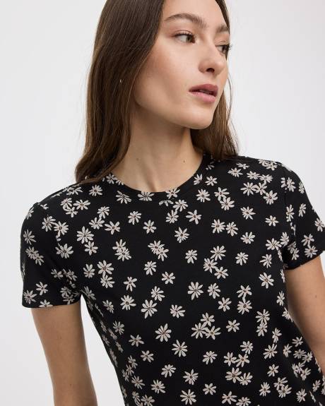 T-shirt &agrave; col rond - R Essentiels