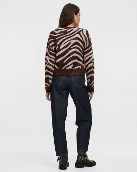 Pull &agrave; manches longues et col rond