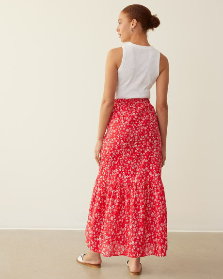 Maxi Skirt with Tiered Hem