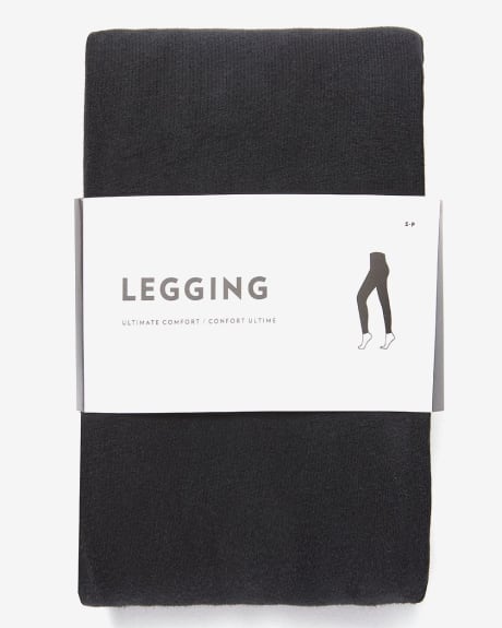 Cotton-Blend Black Leggings