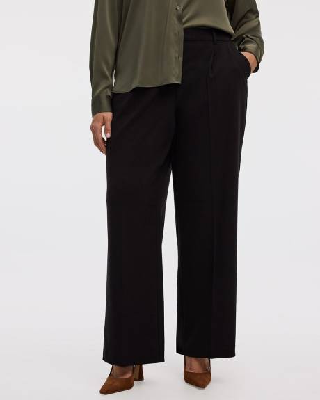 Pantalon à jambe large et taille haute - L'Intemporelle - Coupe Courbes