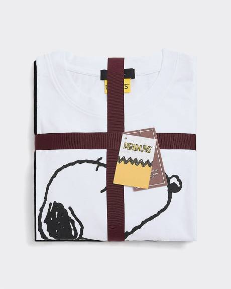 Ensemble pyjama Snoopy en coton à manches longues et jogger