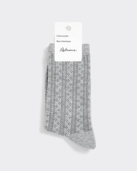 Bas classiques en mailles pointelle