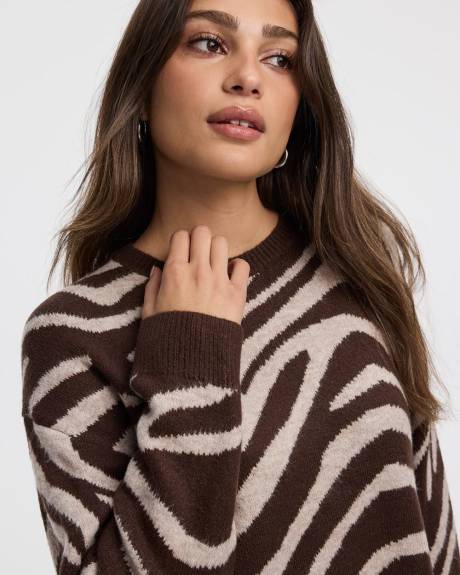 Pull &agrave; manches longues et col rond