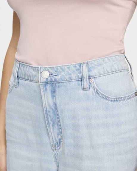 Jean à jambe large et taille haute - Long